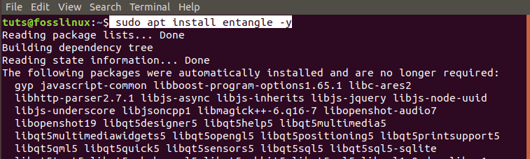 Install Entangle on Ubuntu