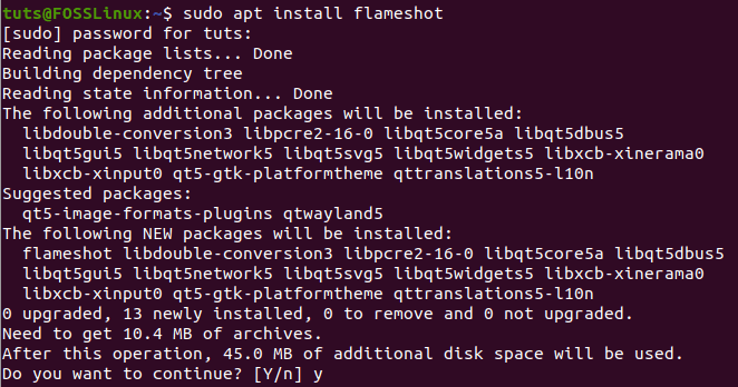 Install Flameshot Application