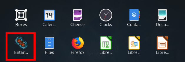 Launch Entamgle on Fedora