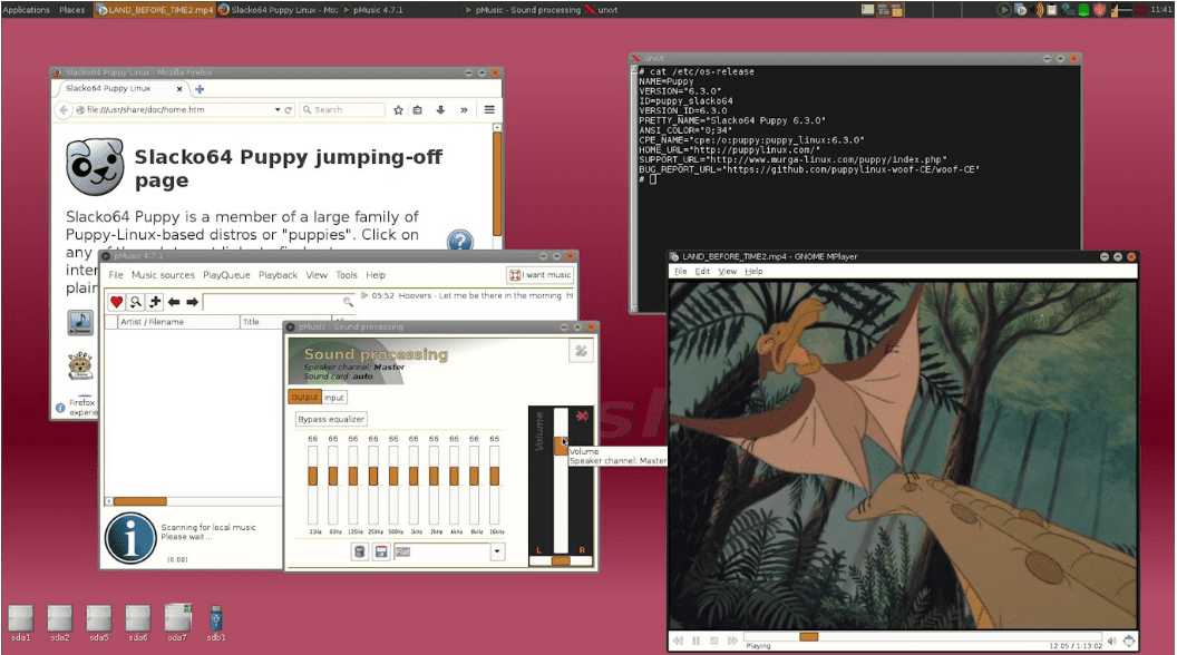 Slacko64 6.3.0 Puppy Linux Desktop Environment