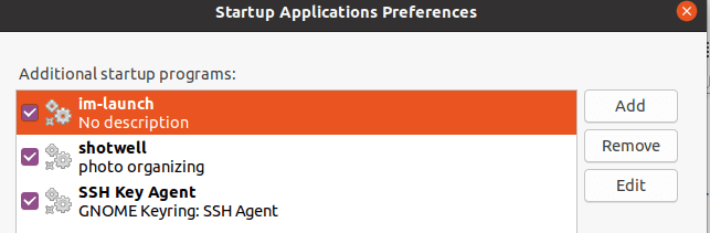 Startup apps