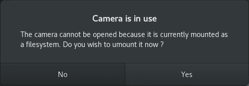 Unmount camera as a filesystem