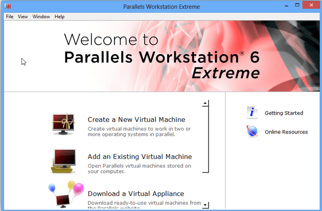 Parallels Workstation Emulator