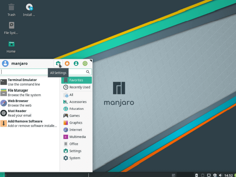 manjaro-xfce-setting