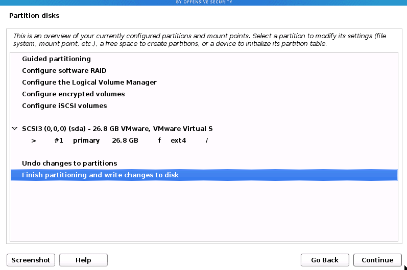 Finish Partitioning