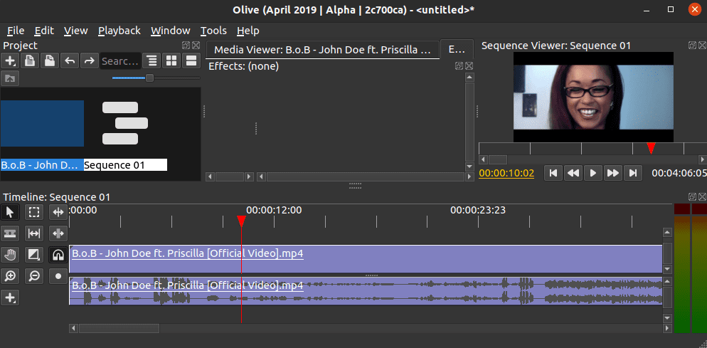 Olive Video Editor Preview