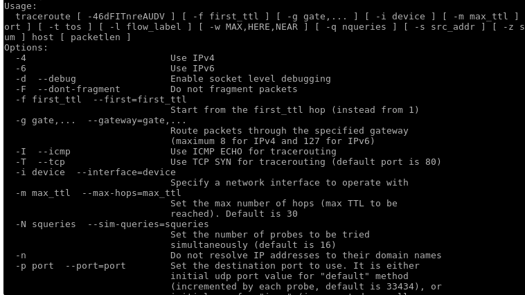 TraceRoute