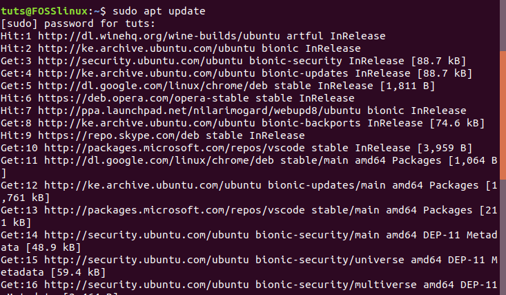 Ubuntu System Update
