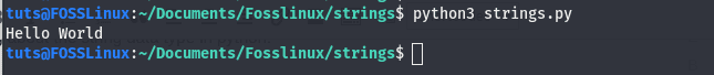 creating strings in python