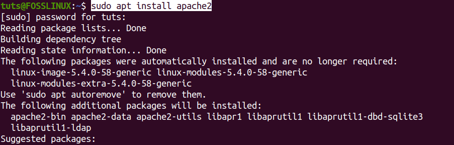 Install Apache