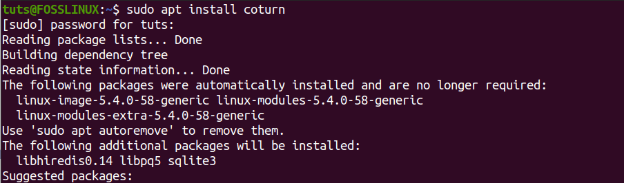 Install Coturn