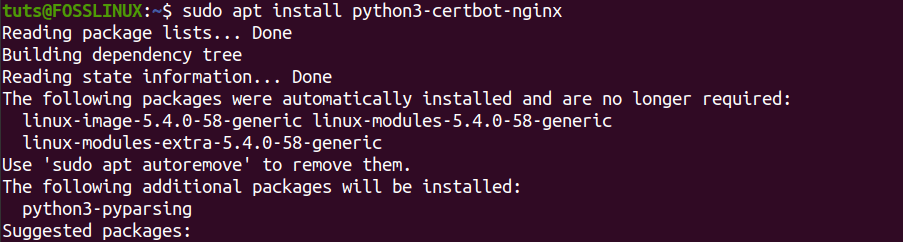 Nginx Certbot plugin