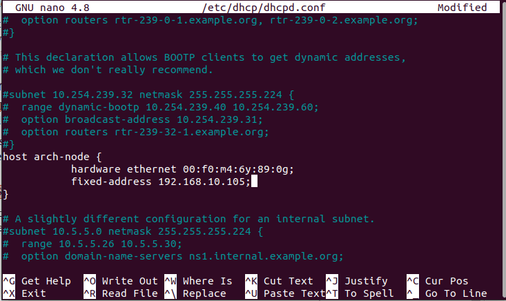 Assigning a DHCP Client Machine a Static Network IP