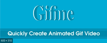 Gifine as a GIF Maker App