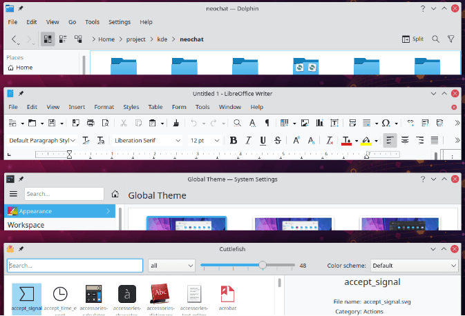 KDE Plasma Apps Theme Improvement