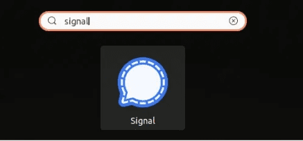 Launching Signal from the Application Menu