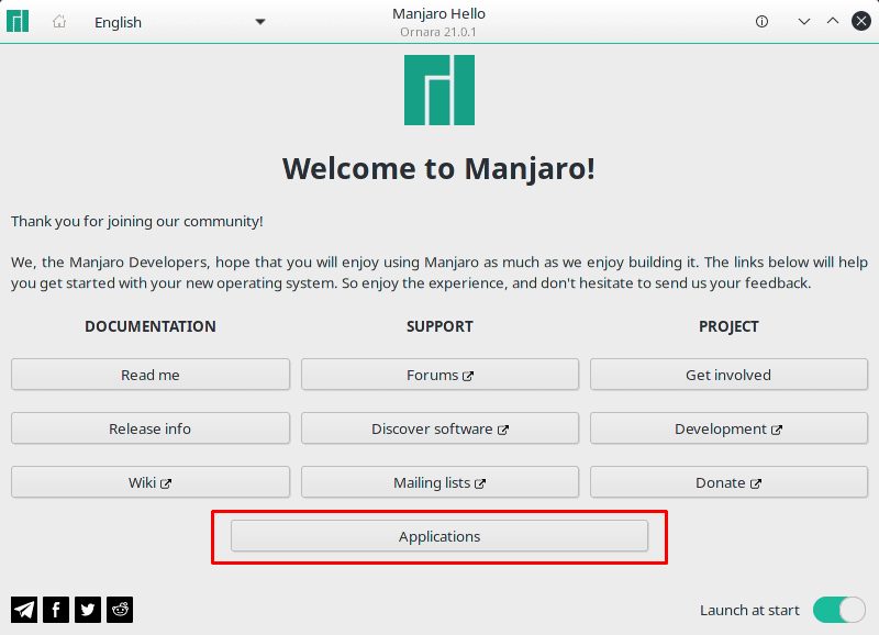 Welcome to Manjaro!