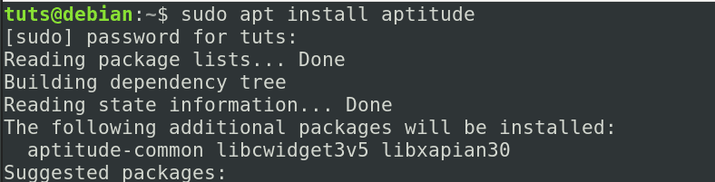 Install Aptitude