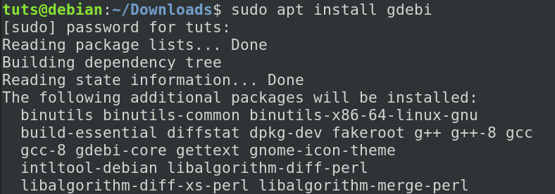 apt install gdebi