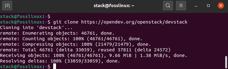 clone DevStack