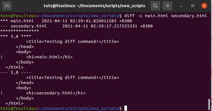 diff -c main.html secondary.html