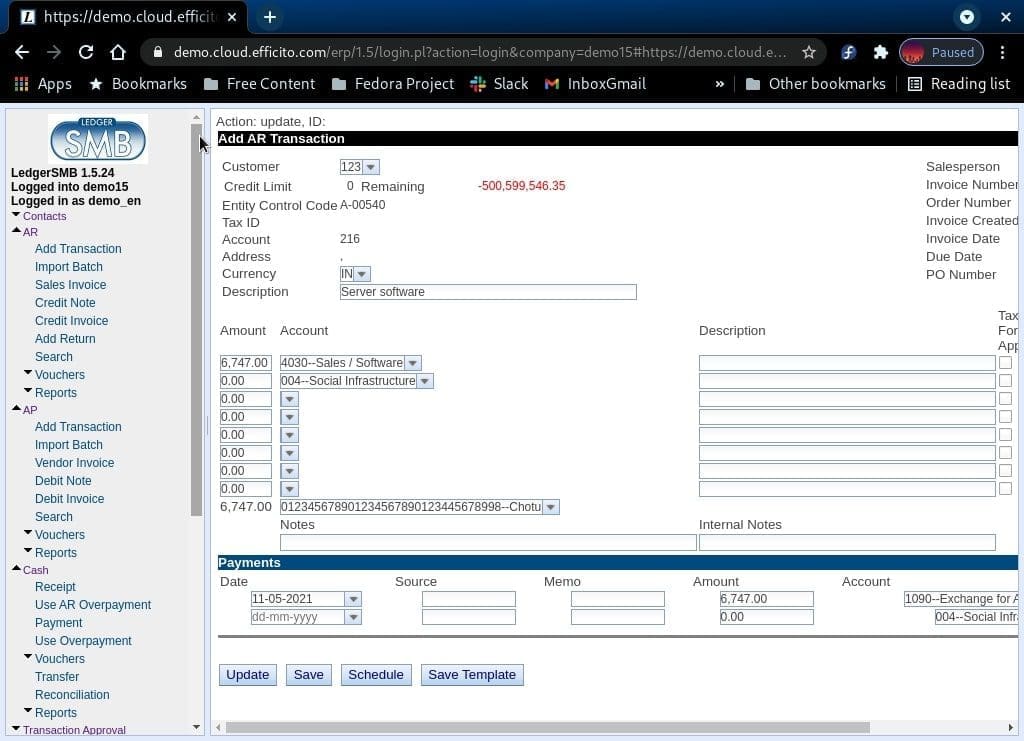 LedgerSMB