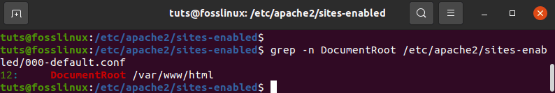 the grep command