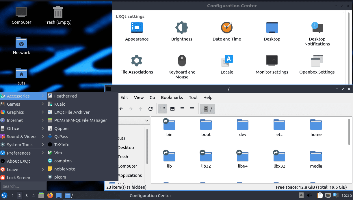 Lubuntu LXQt Desktop Environment