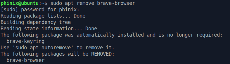Remove Brave from your PC