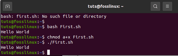 How to execute Bash