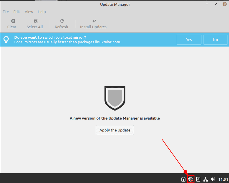 Linux Mint Update Manager
