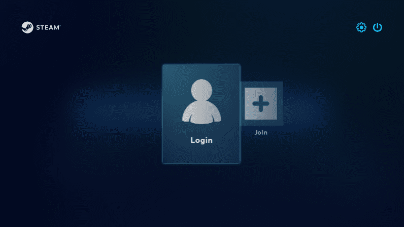 SteamOS Desktop Environment Login Screen