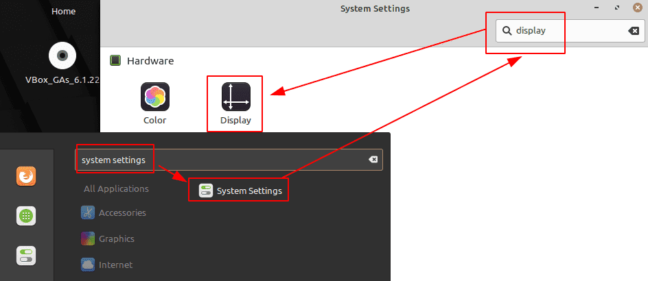 System Settings - Display