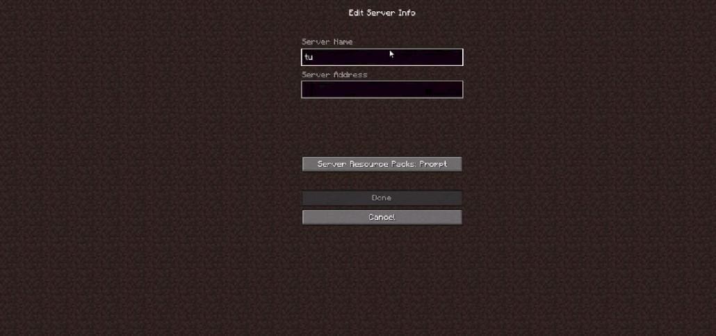 In the Server Name field, give your Server a name and server address