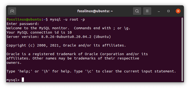 login as a root user
