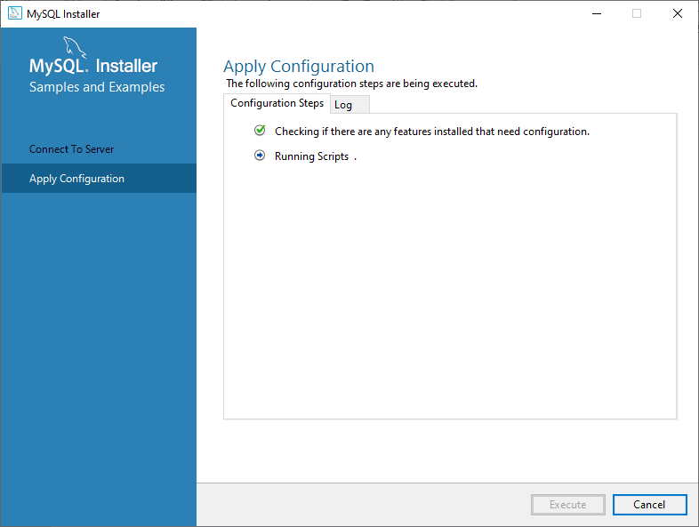 MySQL Configuring Server Connection