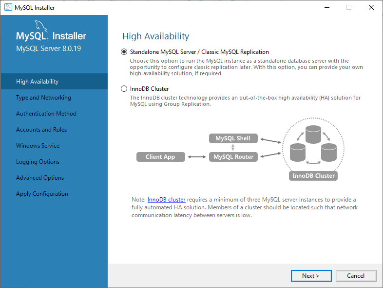 MySQL High-Availability Screen