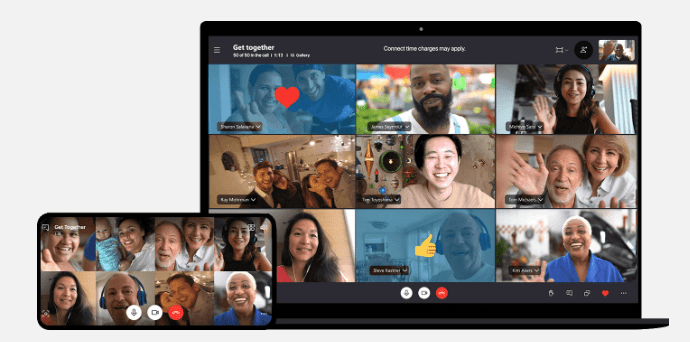 Skype video conferencing app