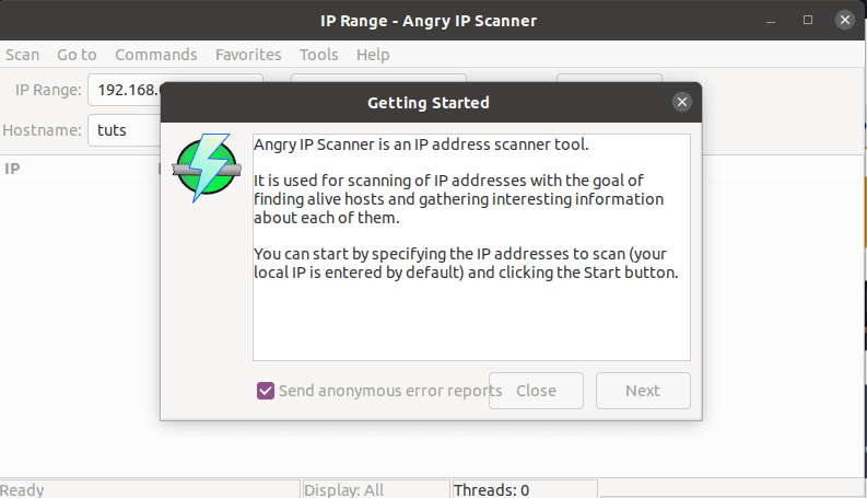 getting started with Angry Ip