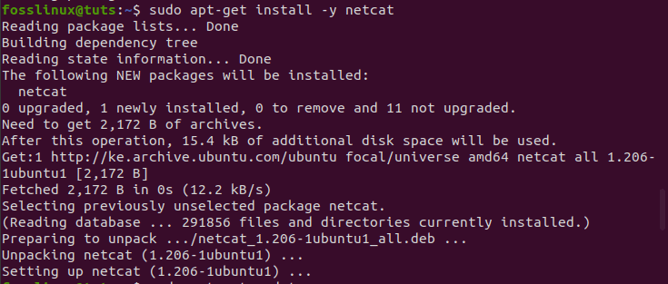 installing netcat