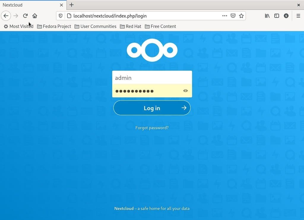 Nextcloud login