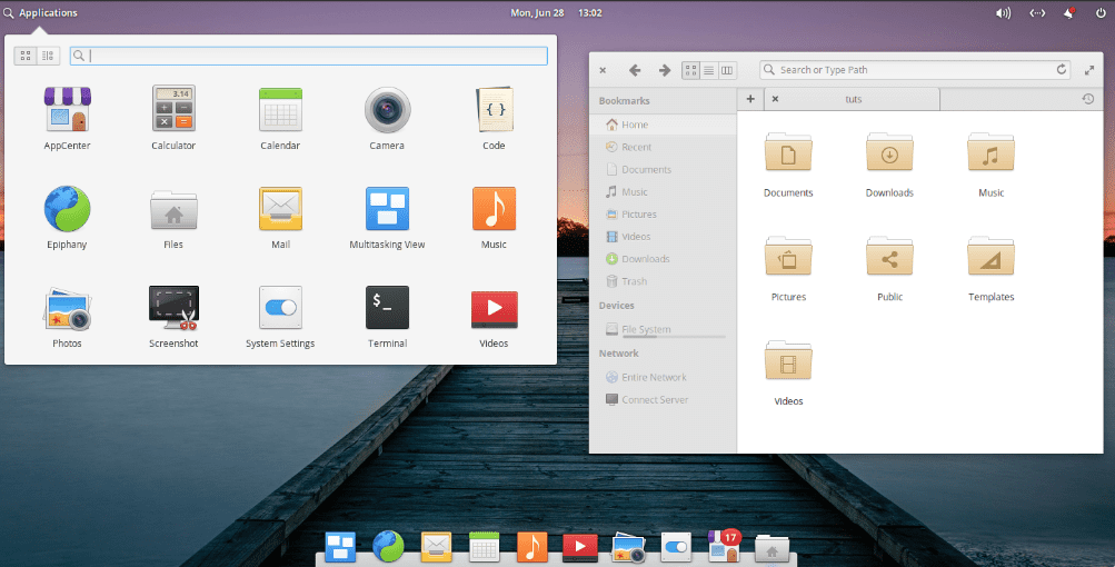 Elementary OS User Interface