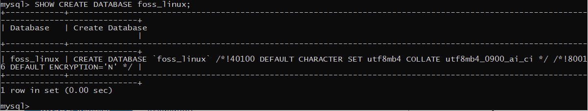 MySQL Checking for newly created database