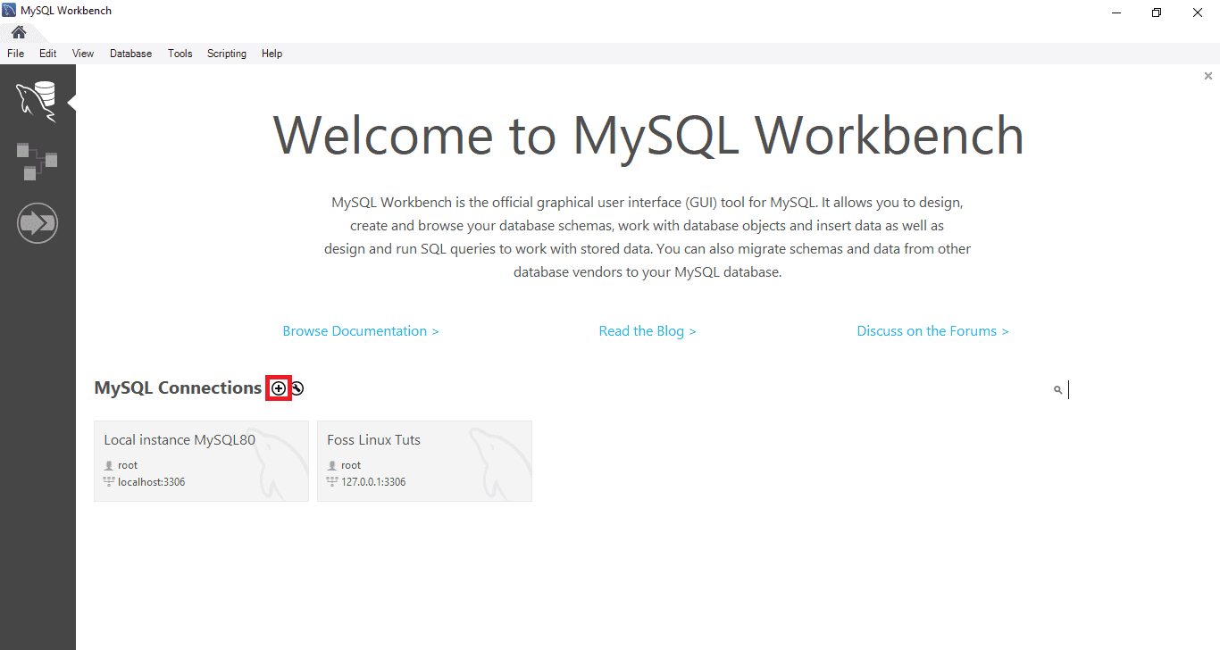 MySQL Create New Connection