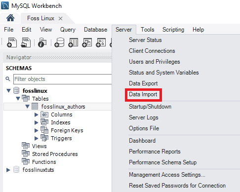 MySQL Data Import