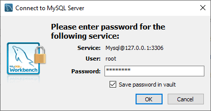 MySQL Enter Password to connect to MySQL Server