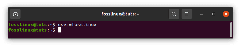 user = fosslinux