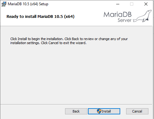 click the install button to start the installation process