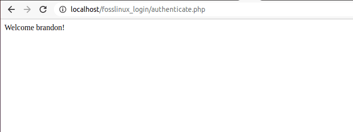 login with correct username and password combo