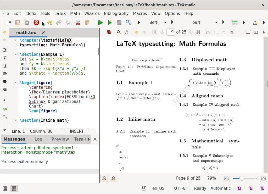 LaTeX Math formulas